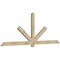 Ekena Millwork Kennewick Rough Sawn Timber Gable Bracket, Douglas Fir, 96"W x 36"H x 2"D x 4"F, 9/12 Pitch GBW096X36X0204KEN00RDF - alternate 2